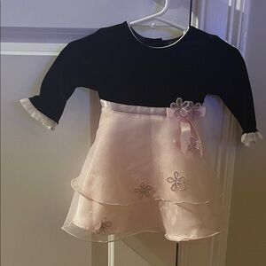 Black and Pink Floral Dress